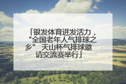 银发体育迸发活力，“全国老年人气排球之乡” 天山杯气排球邀请交流赛举行