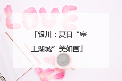 银川：夏日“塞上湖城”美如画