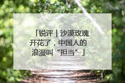 锐评｜沙漠玫瑰开花了，中国人的浪漫叫“担当”