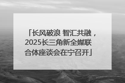 长风破浪 智汇共融，2025长三角新全媒联合体座谈会在宁召开
