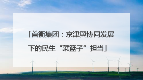首衡集团：京津冀协同发展下的民生“菜篮子”担当