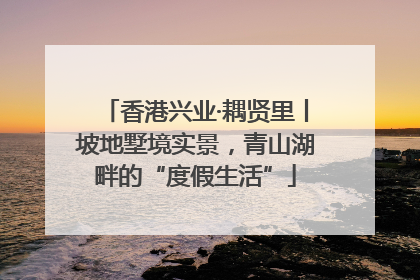 香港兴业·耦贤里丨坡地墅境实景，青山湖畔的“度假生活”