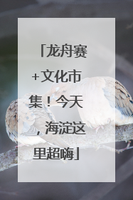 龙舟赛+文化市集！今天，海淀这里超嗨