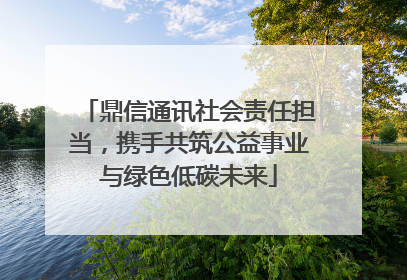鼎信通讯社会责任担当，携手共筑公益事业与绿色低碳未来