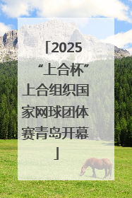 2025“上合杯”上合组织国家网球团体赛青岛开幕