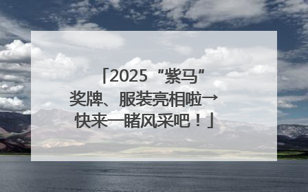 2025“紫马”奖牌、服装亮相啦→快来一睹风采吧！