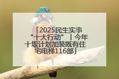 2025民生实事“十大行动”丨今年十堰计划加装既有住宅电梯116部