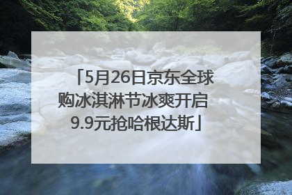 5月26日京东全球购冰淇淋节冰爽开启 9.9元抢哈根达斯