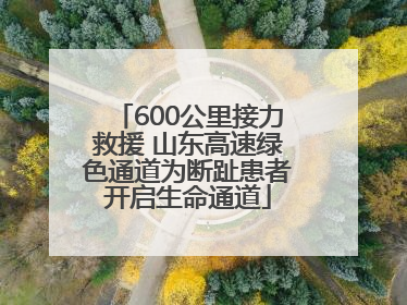 600公里接力救援 山东高速绿色通道为断趾患者开启生命通道