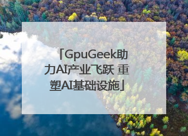 GpuGeek助力AI产业飞跃 重塑AI基础设施